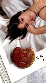 Heart, handmade brooch, art antique jewelry, paper mache - Image 2