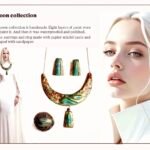 Zaryoon collection, handmade, paper mache, art antique jewelry