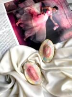 Pastel, collection of Summer, handmade earrings, paper mache - Image 2