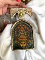 Golestan, handmade paper mache earrings - Image 4