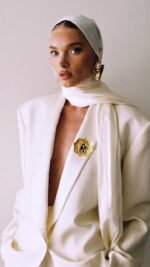 Dream brooch, handmade brooch, paper mache, Antique - Image 4