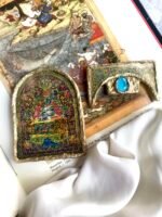 Golestan, handmade paper mache earrings - Image 6