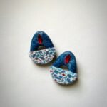 Golnesa earrings red stone