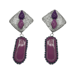 Yas Drops – Handmade Paper Mache And Jewel-Embroidered Earrings