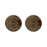 Eternal Motif Earrings in Gold-Plated Brass