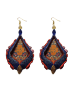 “You Belong To Me—Where Would You Go?”Handmade Paper Mache Earrings