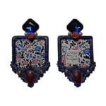 "This Too Shall Pass" – Papier-mâché Earrings with Poetic Inscription