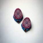 Saltanat earrings handmade paper mache