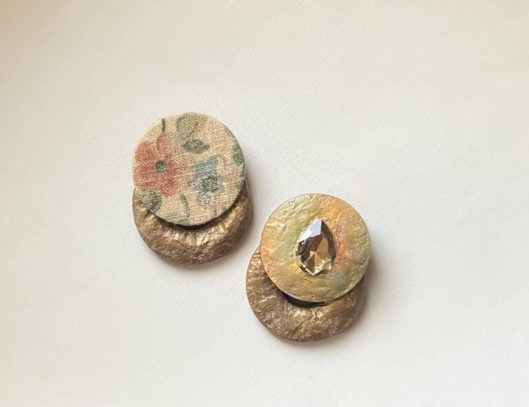 Gol naz handmade earrings-flower pattern