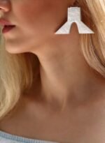 Freedom tower earrings paper mache - Image 4