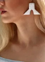 Freedom tower earrings paper mache - Image 4