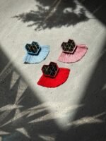 Del – A Heart-Inspired Earring Made from Mirror, Thread and Pulp - Image 3