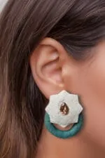 Metanat earrings paper mache light weight - Image 7