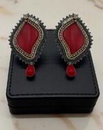 Love Drop – Handmade Jewel-Embroidered Earrings - Image 3