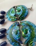 Blue earrings from the spring collection code(M-B08-2) - Image 2