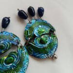Blue earrings from the spring collection