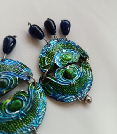 Blue earrings from the spring collection