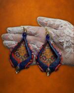“You Belong To Me—Where Would You Go?”Handmade Paper Mache Earrings - Image 4