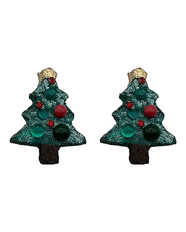 Tree Of Joy – Handmade Paper Mache Earrings