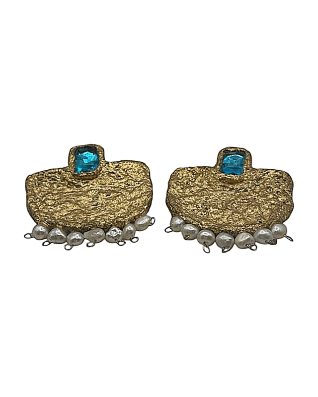Sea Treasure – Handmade Paper Mache Earrings