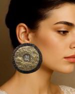 Shahi Coin Earrings– Handmade Paper Mache Earrings - Image 2