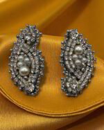 Bride – Handmade Jewel-Embroidered Earrings - Image 4