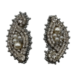 Bride – Handmade Jewel-Embroidered Earrings