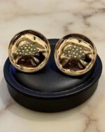 Golden Echoes Of A Sculpted Memory earrings - Image 3