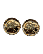 Golden Echoes Of A Sculpted Memory earrings