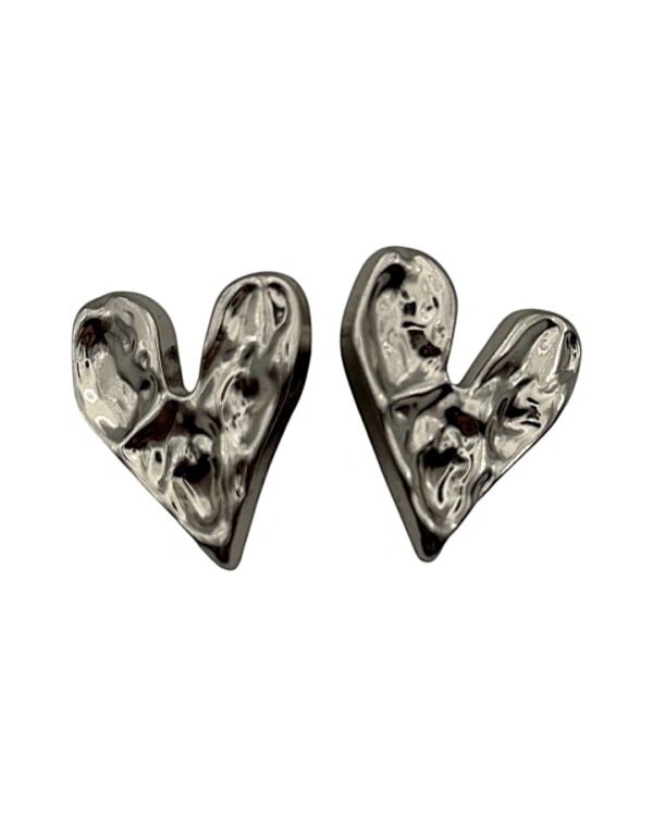 Metal Heart Earrings