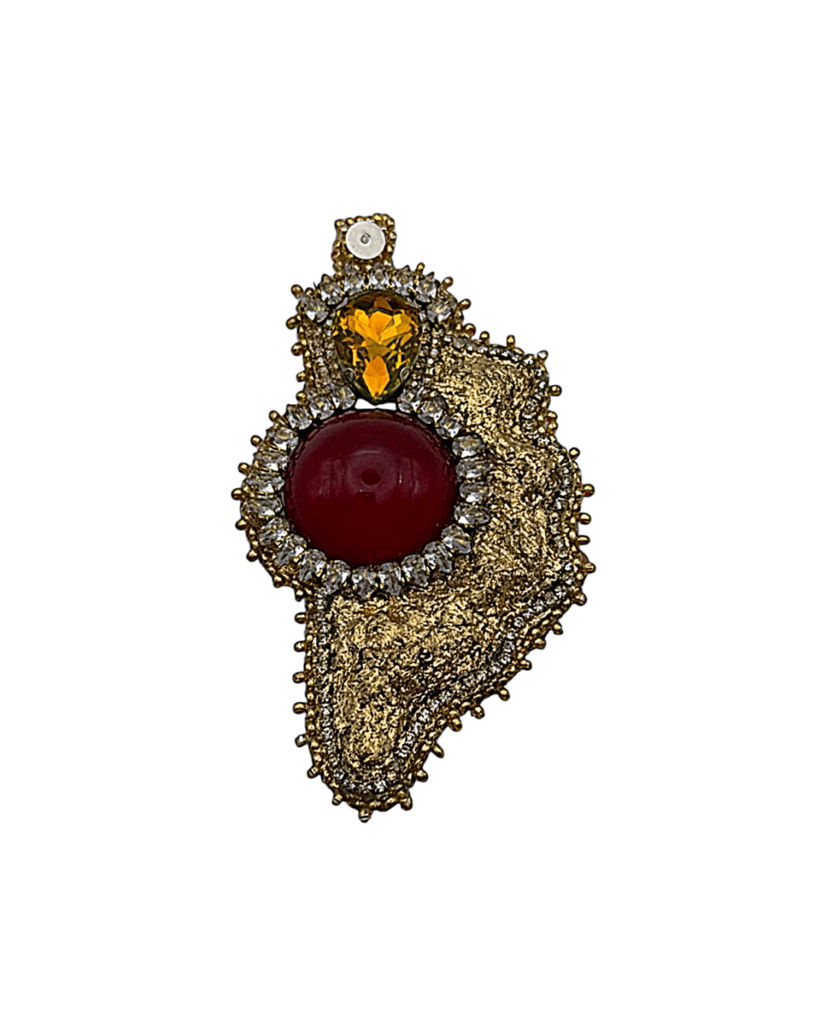 Celestial Necklace – Handmade Jewel-Embroidered And Paper Mache Necklace