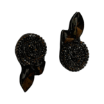 Midnight Star – Handmade Jewel-Embroidered Earrings