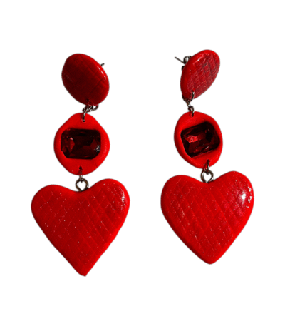 Strawberry Heart Earrings