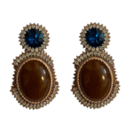 Sky & Earth Earrings – Handmade Jewel-Embroidered Earrings