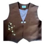 Golden Hive Vest In Mocha With Lined Finish