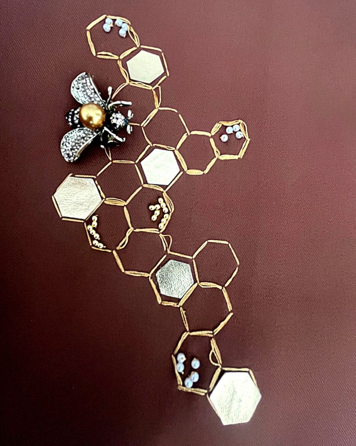 Golden Hive Vest In Mocha With Lined Finish - Image 2