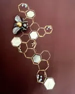 Golden Hive Vest In Mocha With Lined Finish - Image 2