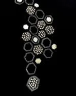 Velvet Hexa Vest with Handmade Embroidered - Image 2