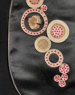 Rose Gold Halo Vest In Black Satin Elegance - Image 2