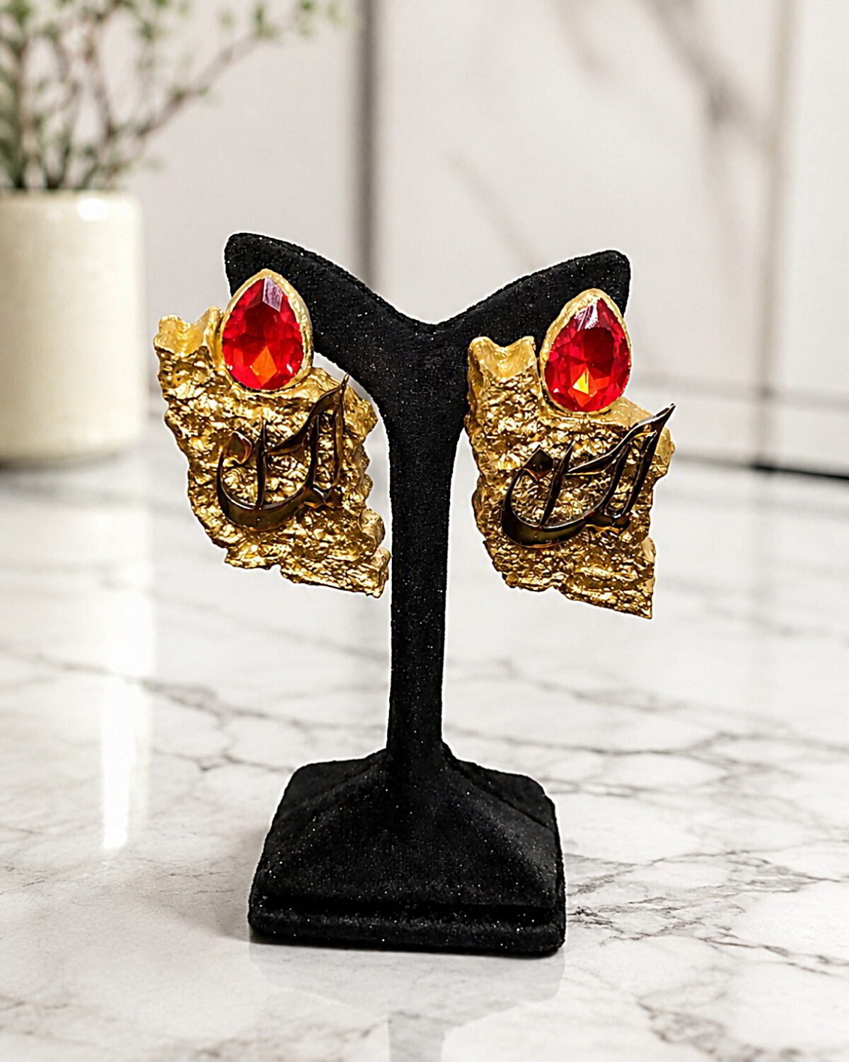 Vatan – Handmade papier-mâché Earrings - Image 16