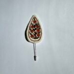 Persian Embroidered Brooch – Handmade Patteh Floral Pin – Ethical Handmade Accessory - Image 5