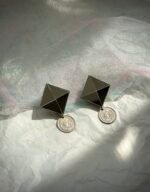 Mijoo – Earrings Born of History, Crafted from Mirror and Coin - Image 3