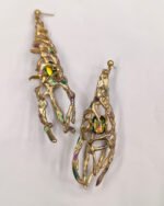 green gold earrings from the hysteria collectiin code(M-H10-2)
