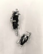 Silver black earrings from the hysteria collection code (M-H12-2) - Image 4