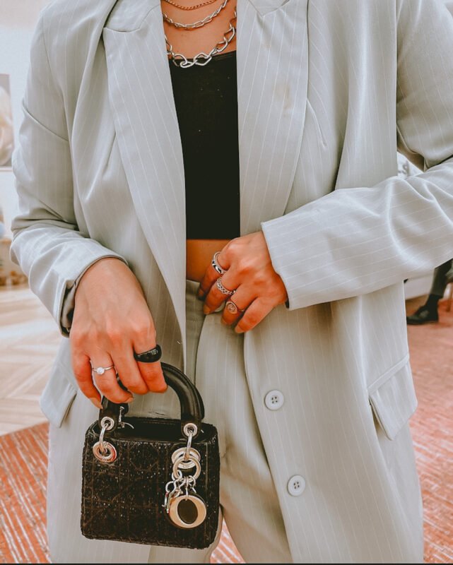 woman is wearing rings