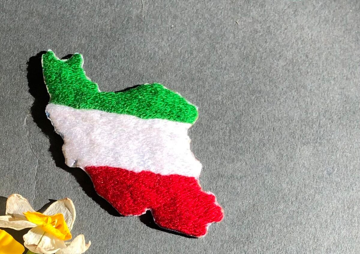 Single Iran Map Stud Earring (Not a Pair) – Handmade Sistan & Baluchestan Embroidery, Lightweight Unique Jewelry - Image 8