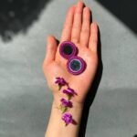 Handmade Mirror Embroidery Earrings | Eco-Friendly Lightweight Studs - Image 2