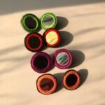 Handmade Mirror Embroidery Earrings | Eco-Friendly Lightweight Studs