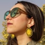 Handmade Baluchi Embroidery Necklace & Earrings Set with Mirror Work – Brass & Eco-Friendly Jewelry - Image 3