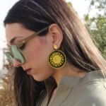 Handmade Baluchi Embroidery Necklace & Earrings Set with Mirror Work – Brass & Eco-Friendly Jewelry - Image 8